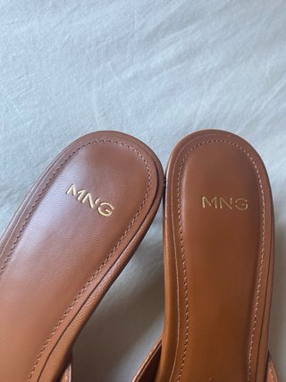 Sandalias Mango Marrones Talla 38