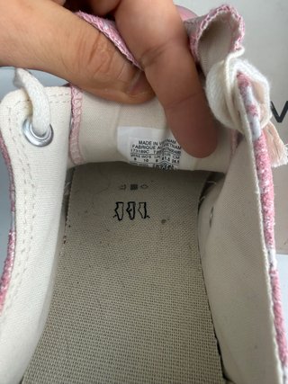 Converse Piel Talla 41.5 Rosa/Blanco estamp (7)