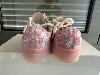 Converse Piel Talla 41.5 Rosa/Blanco estamp (7)