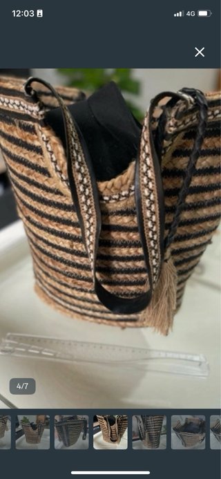 Bolso de playa de yute