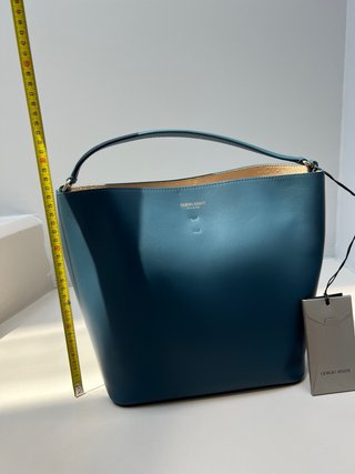 Borsa Giorgio Armani Pelle Blu Nuova