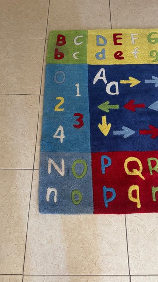 Alfombra infantil ABC y números
