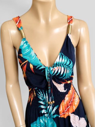 Vestido Tropical Mujer. Talla L (40). S&Y