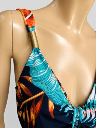 Vestido Tropical Mujer. Talla L (40). S&Y