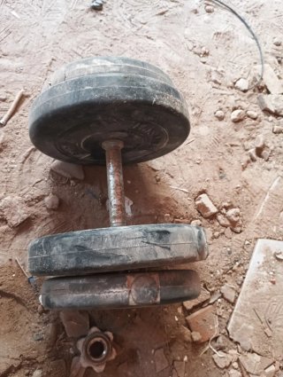Pesas de gimnasio. 3 discos