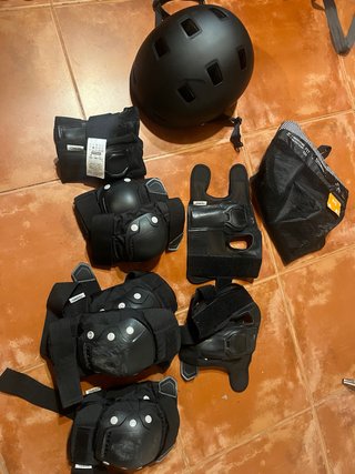 Set Protecciones Oxelo FIT500 Negro