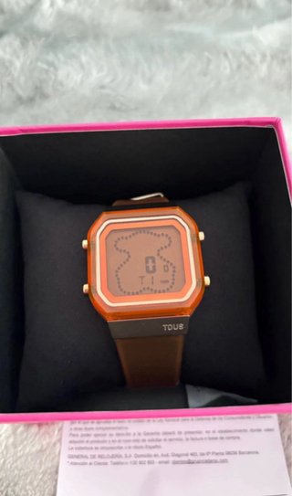 Reloj Tous D-Bear Salmón Digital Nuevo