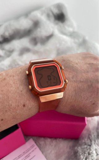 Reloj Tous D-Bear Salmón Digital Nuevo