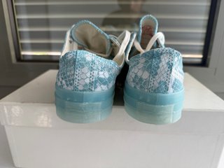 Converse All Star Piel Azul/Blanco estampa (7)