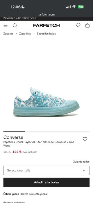 Converse All Star Piel Azul/Blanco estampa (7)