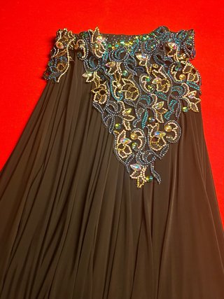 Traje Danza Vientre PolinaDCD Negro/Azul Talla S