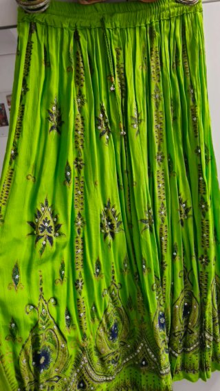 Traje Danza Egipcia Verde y Dorado