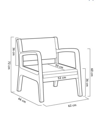 Conjunto Set de Muebles Jardín Miami SHAF Plástico