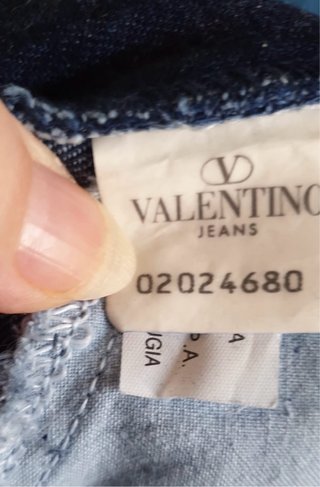 Valentino Garavani Jeans Dritti Blu nuovi
