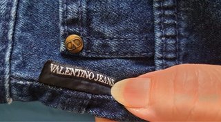 Valentino Garavani Jeans Dritti Blu nuovi