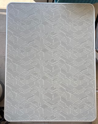 Tavolo pieghevole da campeggio in metallo e plastica