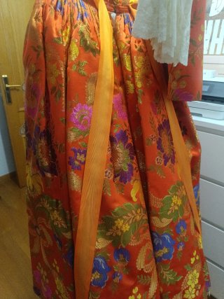 Traje de Fallera Multicolor Naranja 15 , 16, 17...