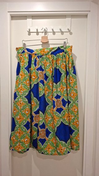 Falda larga estampado africano talla única