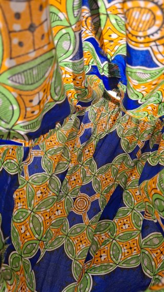 Falda larga estampado africano talla única