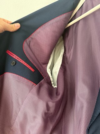 Traje azul chaqueta y pantalón azul