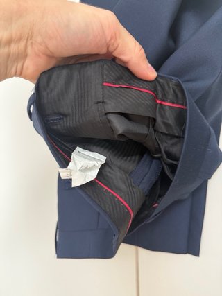 Traje azul chaqueta y pantalón azul