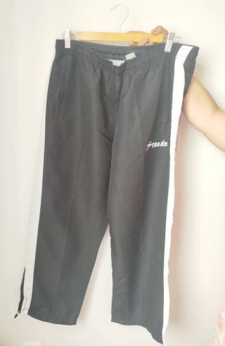 Pantalón de chándal Rasán negro y blanco