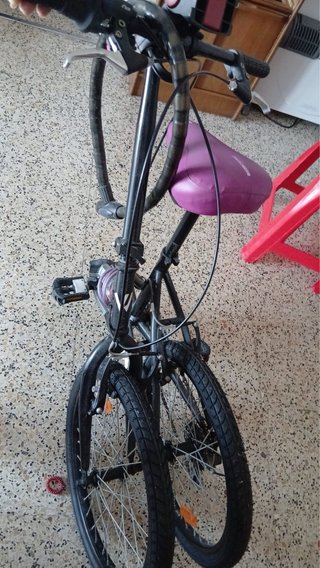 Bicicleta Plegable Negra