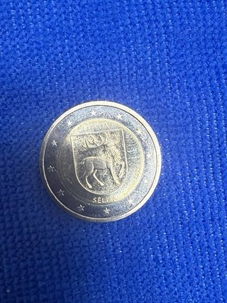 Moneda Letonia 2€ Regiones 2025