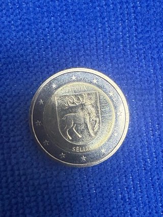 Moneda Letonia 2€ Regiones 2025