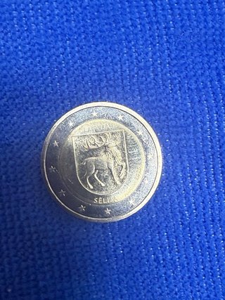 Moneda Letonia 2€ Regiones 2025