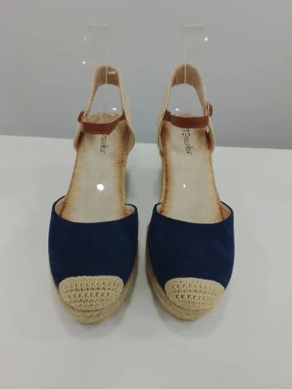 Cuñas Esparteñas Azul y Beige