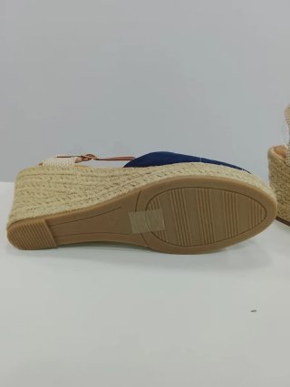 Cuñas Esparteñas Azul y Beige