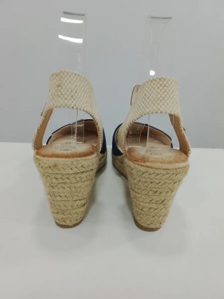 Cuñas Esparteñas Azul y Beige