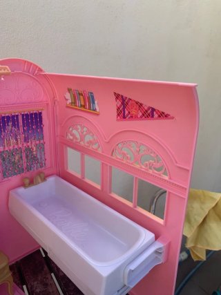 Casa plegable rosa de Barbie