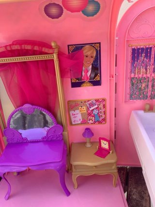 Casa plegable rosa de Barbie