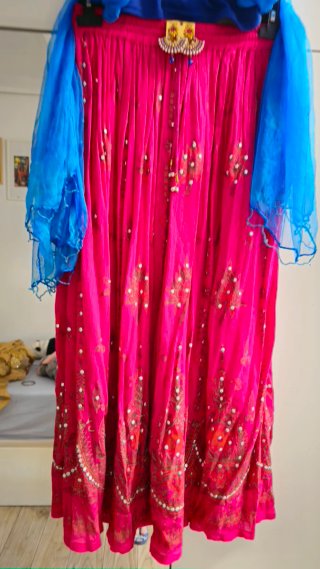 Traje Danza Egipcio Fucsia Talla Única