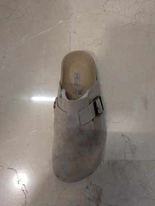 Zuecos Birkenstock Boston Beige