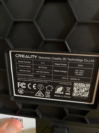 Impresora 3D Creality K1C Negra