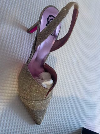 Zapatos de fiesta Ursula Mascaró dorados