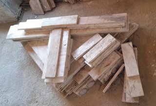 Piezas de mármol blanco