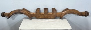 Yugo de Madera Maciza Tallada Antiguo J/A