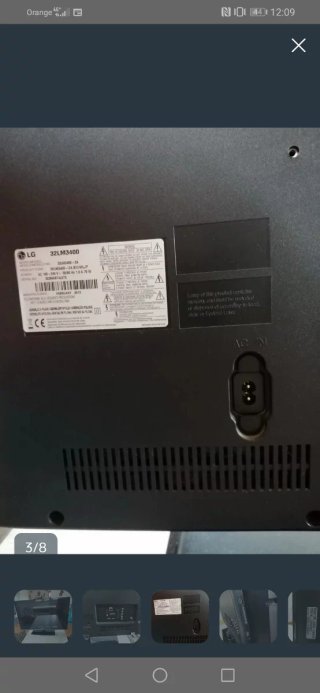 Televisor televisión LG 32 LM3400ZA