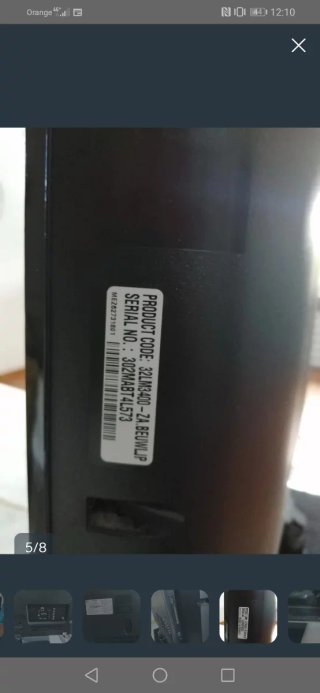 Televisor televisión LG 32 LM3400ZA