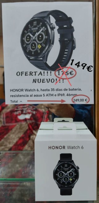 HONOR Watch 6 Negro