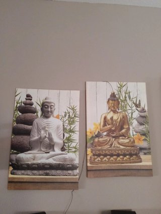Dos cuadros de Buda