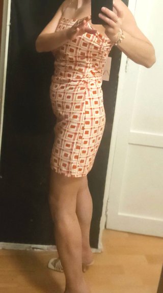 Vestido Zara estampado