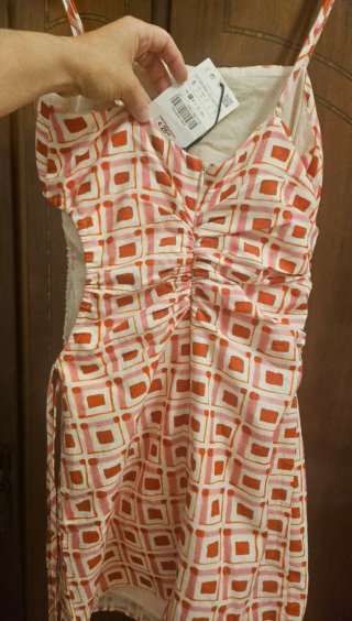 Vestido Zara estampado