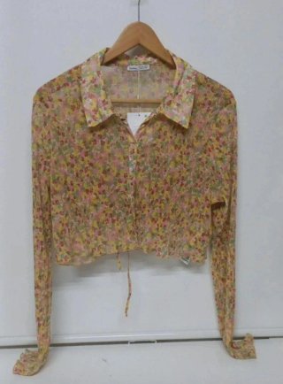 Camisa Bershka floral L/XL
