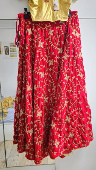 Traje Danza Egipcio Rojo Bordado