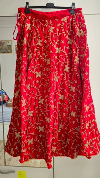 Traje Danza Egipcio Rojo Bordado
